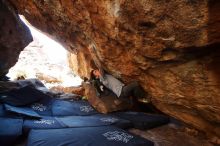 Bouldering in Hueco Tanks on 12/13/2019 with Blue Lizard Climbing and Yoga

Filename: SRM_20191213_1524040.jpg
Aperture: f/4.0
Shutter Speed: 1/250
Body: Canon EOS-1D Mark II
Lens: Canon EF 16-35mm f/2.8 L