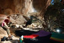 Bouldering in Hueco Tanks on 12/13/2019 with Blue Lizard Climbing and Yoga

Filename: SRM_20191213_1546200.jpg
Aperture: f/6.3
Shutter Speed: 1/250
Body: Canon EOS-1D Mark II
Lens: Canon EF 16-35mm f/2.8 L