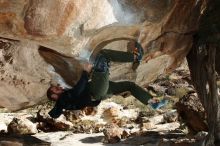 Bouldering in Hueco Tanks on 12/13/2019 with Blue Lizard Climbing and Yoga

Filename: SRM_20191213_1546230.jpg
Aperture: f/6.3
Shutter Speed: 1/250
Body: Canon EOS-1D Mark II
Lens: Canon EF 16-35mm f/2.8 L