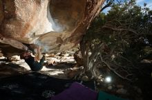 Bouldering in Hueco Tanks on 12/13/2019 with Blue Lizard Climbing and Yoga

Filename: SRM_20191213_1550570.jpg
Aperture: f/7.1
Shutter Speed: 1/250
Body: Canon EOS-1D Mark II
Lens: Canon EF 16-35mm f/2.8 L