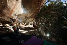 Bouldering in Hueco Tanks on 12/13/2019 with Blue Lizard Climbing and Yoga

Filename: SRM_20191213_1550590.jpg
Aperture: f/7.1
Shutter Speed: 1/250
Body: Canon EOS-1D Mark II
Lens: Canon EF 16-35mm f/2.8 L