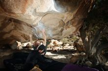 Bouldering in Hueco Tanks on 12/13/2019 with Blue Lizard Climbing and Yoga

Filename: SRM_20191213_1558110.jpg
Aperture: f/7.1
Shutter Speed: 1/250
Body: Canon EOS-1D Mark II
Lens: Canon EF 16-35mm f/2.8 L