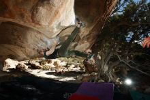 Bouldering in Hueco Tanks on 12/13/2019 with Blue Lizard Climbing and Yoga

Filename: SRM_20191213_1558580.jpg
Aperture: f/7.1
Shutter Speed: 1/250
Body: Canon EOS-1D Mark II
Lens: Canon EF 16-35mm f/2.8 L