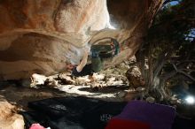 Bouldering in Hueco Tanks on 12/13/2019 with Blue Lizard Climbing and Yoga

Filename: SRM_20191213_1604480.jpg
Aperture: f/7.1
Shutter Speed: 1/250
Body: Canon EOS-1D Mark II
Lens: Canon EF 16-35mm f/2.8 L