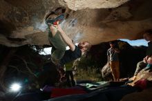 Bouldering in Hueco Tanks on 12/13/2019 with Blue Lizard Climbing and Yoga

Filename: SRM_20191213_1616440.jpg
Aperture: f/8.0
Shutter Speed: 1/250
Body: Canon EOS-1D Mark II
Lens: Canon EF 16-35mm f/2.8 L
