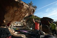 Bouldering in Hueco Tanks on 12/13/2019 with Blue Lizard Climbing and Yoga

Filename: SRM_20191213_1623420.jpg
Aperture: f/7.1
Shutter Speed: 1/250
Body: Canon EOS-1D Mark II
Lens: Canon EF 16-35mm f/2.8 L