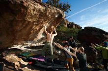 Bouldering in Hueco Tanks on 12/13/2019 with Blue Lizard Climbing and Yoga

Filename: SRM_20191213_1626200.jpg
Aperture: f/7.1
Shutter Speed: 1/250
Body: Canon EOS-1D Mark II
Lens: Canon EF 16-35mm f/2.8 L