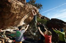 Bouldering in Hueco Tanks on 12/13/2019 with Blue Lizard Climbing and Yoga

Filename: SRM_20191213_1627030.jpg
Aperture: f/7.1
Shutter Speed: 1/250
Body: Canon EOS-1D Mark II
Lens: Canon EF 16-35mm f/2.8 L