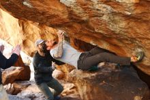 Bouldering in Hueco Tanks on 12/13/2019 with Blue Lizard Climbing and Yoga

Filename: SRM_20191213_1643290.jpg
Aperture: f/3.2
Shutter Speed: 1/250
Body: Canon EOS-1D Mark II
Lens: Canon EF 50mm f/1.8 II