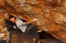 Bouldering in Hueco Tanks on 12/13/2019 with Blue Lizard Climbing and Yoga

Filename: SRM_20191213_1654241.jpg
Aperture: f/3.2
Shutter Speed: 1/250
Body: Canon EOS-1D Mark II
Lens: Canon EF 50mm f/1.8 II