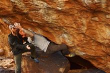 Bouldering in Hueco Tanks on 12/13/2019 with Blue Lizard Climbing and Yoga

Filename: SRM_20191213_1654250.jpg
Aperture: f/3.2
Shutter Speed: 1/250
Body: Canon EOS-1D Mark II
Lens: Canon EF 50mm f/1.8 II