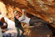 Bouldering in Hueco Tanks on 12/13/2019 with Blue Lizard Climbing and Yoga

Filename: SRM_20191213_1654310.jpg
Aperture: f/3.2
Shutter Speed: 1/250
Body: Canon EOS-1D Mark II
Lens: Canon EF 50mm f/1.8 II