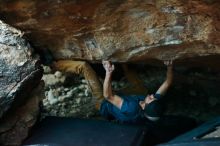 Bouldering in Hueco Tanks on 12/13/2019 with Blue Lizard Climbing and Yoga

Filename: SRM_20191213_1757090.jpg
Aperture: f/2.5
Shutter Speed: 1/250
Body: Canon EOS-1D Mark II
Lens: Canon EF 50mm f/1.8 II