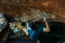 Bouldering in Hueco Tanks on 12/13/2019 with Blue Lizard Climbing and Yoga

Filename: SRM_20191213_1757170.jpg
Aperture: f/2.5
Shutter Speed: 1/250
Body: Canon EOS-1D Mark II
Lens: Canon EF 50mm f/1.8 II