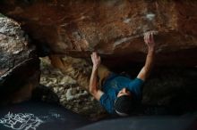 Bouldering in Hueco Tanks on 12/13/2019 with Blue Lizard Climbing and Yoga

Filename: SRM_20191213_1810240.jpg
Aperture: f/2.0
Shutter Speed: 1/250
Body: Canon EOS-1D Mark II
Lens: Canon EF 50mm f/1.8 II