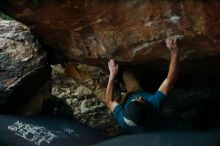 Bouldering in Hueco Tanks on 12/13/2019 with Blue Lizard Climbing and Yoga

Filename: SRM_20191213_1810241.jpg
Aperture: f/2.0
Shutter Speed: 1/250
Body: Canon EOS-1D Mark II
Lens: Canon EF 50mm f/1.8 II