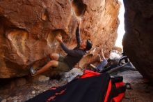 Bouldering in Hueco Tanks on 12/14/2019 with Blue Lizard Climbing and Yoga

Filename: SRM_20191214_1146000.jpg
Aperture: f/4.0
Shutter Speed: 1/320
Body: Canon EOS-1D Mark II
Lens: Canon EF 16-35mm f/2.8 L