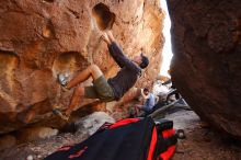 Bouldering in Hueco Tanks on 12/14/2019 with Blue Lizard Climbing and Yoga

Filename: SRM_20191214_1146030.jpg
Aperture: f/3.5
Shutter Speed: 1/320
Body: Canon EOS-1D Mark II
Lens: Canon EF 16-35mm f/2.8 L