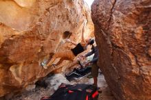 Bouldering in Hueco Tanks on 12/14/2019 with Blue Lizard Climbing and Yoga

Filename: SRM_20191214_1147130.jpg
Aperture: f/3.2
Shutter Speed: 1/320
Body: Canon EOS-1D Mark II
Lens: Canon EF 16-35mm f/2.8 L