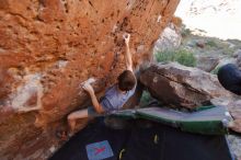 Bouldering in Hueco Tanks on 12/14/2019 with Blue Lizard Climbing and Yoga

Filename: SRM_20191214_1148370.jpg
Aperture: f/4.0
Shutter Speed: 1/320
Body: Canon EOS-1D Mark II
Lens: Canon EF 16-35mm f/2.8 L