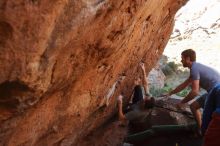 Bouldering in Hueco Tanks on 12/14/2019 with Blue Lizard Climbing and Yoga

Filename: SRM_20191214_1149530.jpg
Aperture: f/5.6
Shutter Speed: 1/320
Body: Canon EOS-1D Mark II
Lens: Canon EF 16-35mm f/2.8 L