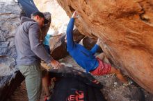 Bouldering in Hueco Tanks on 12/14/2019 with Blue Lizard Climbing and Yoga

Filename: SRM_20191214_1151290.jpg
Aperture: f/3.2
Shutter Speed: 1/320
Body: Canon EOS-1D Mark II
Lens: Canon EF 16-35mm f/2.8 L