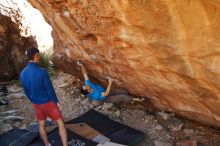 Bouldering in Hueco Tanks on 12/14/2019 with Blue Lizard Climbing and Yoga

Filename: SRM_20191214_1154450.jpg
Aperture: f/5.0
Shutter Speed: 1/320
Body: Canon EOS-1D Mark II
Lens: Canon EF 16-35mm f/2.8 L