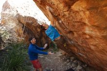 Bouldering in Hueco Tanks on 12/14/2019 with Blue Lizard Climbing and Yoga

Filename: SRM_20191214_1155060.jpg
Aperture: f/7.1
Shutter Speed: 1/250
Body: Canon EOS-1D Mark II
Lens: Canon EF 16-35mm f/2.8 L