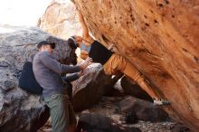 Bouldering in Hueco Tanks on 12/14/2019 with Blue Lizard Climbing and Yoga

Filename: SRM_20191214_1159080.jpg
Aperture: f/5.0
Shutter Speed: 1/250
Body: Canon EOS-1D Mark II
Lens: Canon EF 16-35mm f/2.8 L