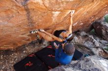 Bouldering in Hueco Tanks on 12/14/2019 with Blue Lizard Climbing and Yoga

Filename: SRM_20191214_1202370.jpg
Aperture: f/4.5
Shutter Speed: 1/250
Body: Canon EOS-1D Mark II
Lens: Canon EF 16-35mm f/2.8 L