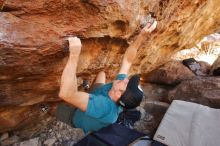 Bouldering in Hueco Tanks on 12/14/2019 with Blue Lizard Climbing and Yoga

Filename: SRM_20191214_1206170.jpg
Aperture: f/4.0
Shutter Speed: 1/250
Body: Canon EOS-1D Mark II
Lens: Canon EF 16-35mm f/2.8 L