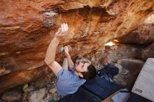 Bouldering in Hueco Tanks on 12/14/2019 with Blue Lizard Climbing and Yoga

Filename: SRM_20191214_1206460.jpg
Aperture: f/4.0
Shutter Speed: 1/250
Body: Canon EOS-1D Mark II
Lens: Canon EF 16-35mm f/2.8 L