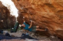 Bouldering in Hueco Tanks on 12/14/2019 with Blue Lizard Climbing and Yoga

Filename: SRM_20191214_1246290.jpg
Aperture: f/5.6
Shutter Speed: 1/250
Body: Canon EOS-1D Mark II
Lens: Canon EF 16-35mm f/2.8 L