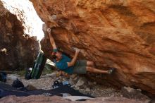 Bouldering in Hueco Tanks on 12/14/2019 with Blue Lizard Climbing and Yoga

Filename: SRM_20191214_1246310.jpg
Aperture: f/5.6
Shutter Speed: 1/250
Body: Canon EOS-1D Mark II
Lens: Canon EF 16-35mm f/2.8 L