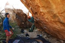 Bouldering in Hueco Tanks on 12/14/2019 with Blue Lizard Climbing and Yoga

Filename: SRM_20191214_1246421.jpg
Aperture: f/5.6
Shutter Speed: 1/250
Body: Canon EOS-1D Mark II
Lens: Canon EF 16-35mm f/2.8 L