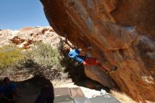 Bouldering in Hueco Tanks on 12/14/2019 with Blue Lizard Climbing and Yoga

Filename: SRM_20191214_1331430.jpg
Aperture: f/9.0
Shutter Speed: 1/250
Body: Canon EOS-1D Mark II
Lens: Canon EF 16-35mm f/2.8 L