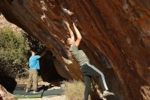 Bouldering in Hueco Tanks on 12/14/2019 with Blue Lizard Climbing and Yoga

Filename: SRM_20191214_1334460.jpg
Aperture: f/6.3
Shutter Speed: 1/250
Body: Canon EOS-1D Mark II
Lens: Canon EF 50mm f/1.8 II