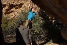 Bouldering in Hueco Tanks on 12/14/2019 with Blue Lizard Climbing and Yoga

Filename: SRM_20191214_1336281.jpg
Aperture: f/4.5
Shutter Speed: 1/500
Body: Canon EOS-1D Mark II
Lens: Canon EF 50mm f/1.8 II