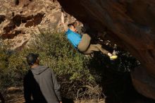 Bouldering in Hueco Tanks on 12/14/2019 with Blue Lizard Climbing and Yoga

Filename: SRM_20191214_1336291.jpg
Aperture: f/4.5
Shutter Speed: 1/500
Body: Canon EOS-1D Mark II
Lens: Canon EF 50mm f/1.8 II