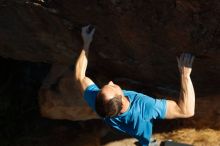 Bouldering in Hueco Tanks on 12/14/2019 with Blue Lizard Climbing and Yoga

Filename: SRM_20191214_1336550.jpg
Aperture: f/3.5
Shutter Speed: 1/500
Body: Canon EOS-1D Mark II
Lens: Canon EF 50mm f/1.8 II