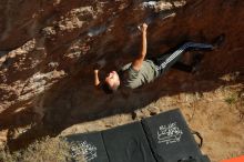 Bouldering in Hueco Tanks on 12/14/2019 with Blue Lizard Climbing and Yoga

Filename: SRM_20191214_1338010.jpg
Aperture: f/4.0
Shutter Speed: 1/500
Body: Canon EOS-1D Mark II
Lens: Canon EF 50mm f/1.8 II