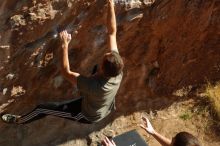 Bouldering in Hueco Tanks on 12/14/2019 with Blue Lizard Climbing and Yoga

Filename: SRM_20191214_1338500.jpg
Aperture: f/3.2
Shutter Speed: 1/500
Body: Canon EOS-1D Mark II
Lens: Canon EF 50mm f/1.8 II