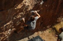 Bouldering in Hueco Tanks on 12/14/2019 with Blue Lizard Climbing and Yoga

Filename: SRM_20191214_1340320.jpg
Aperture: f/4.0
Shutter Speed: 1/500
Body: Canon EOS-1D Mark II
Lens: Canon EF 50mm f/1.8 II