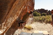 Bouldering in Hueco Tanks on 12/14/2019 with Blue Lizard Climbing and Yoga

Filename: SRM_20191214_1349481.jpg
Aperture: f/7.1
Shutter Speed: 1/500
Body: Canon EOS-1D Mark II
Lens: Canon EF 16-35mm f/2.8 L