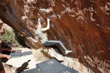 Bouldering in Hueco Tanks on 12/14/2019 with Blue Lizard Climbing and Yoga

Filename: SRM_20191214_1350400.jpg
Aperture: f/7.1
Shutter Speed: 1/500
Body: Canon EOS-1D Mark II
Lens: Canon EF 16-35mm f/2.8 L