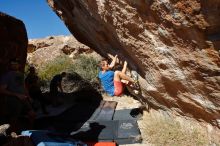 Bouldering in Hueco Tanks on 12/14/2019 with Blue Lizard Climbing and Yoga

Filename: SRM_20191214_1357170.jpg
Aperture: f/9.0
Shutter Speed: 1/500
Body: Canon EOS-1D Mark II
Lens: Canon EF 16-35mm f/2.8 L