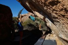 Bouldering in Hueco Tanks on 12/14/2019 with Blue Lizard Climbing and Yoga

Filename: SRM_20191214_1410050.jpg
Aperture: f/8.0
Shutter Speed: 1/500
Body: Canon EOS-1D Mark II
Lens: Canon EF 16-35mm f/2.8 L