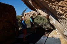 Bouldering in Hueco Tanks on 12/14/2019 with Blue Lizard Climbing and Yoga

Filename: SRM_20191214_1410052.jpg
Aperture: f/7.1
Shutter Speed: 1/500
Body: Canon EOS-1D Mark II
Lens: Canon EF 16-35mm f/2.8 L