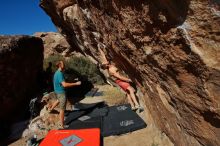Bouldering in Hueco Tanks on 12/14/2019 with Blue Lizard Climbing and Yoga

Filename: SRM_20191214_1412500.jpg
Aperture: f/10.0
Shutter Speed: 1/500
Body: Canon EOS-1D Mark II
Lens: Canon EF 16-35mm f/2.8 L