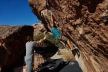 Bouldering in Hueco Tanks on 12/14/2019 with Blue Lizard Climbing and Yoga

Filename: SRM_20191214_1418220.jpg
Aperture: f/9.0
Shutter Speed: 1/500
Body: Canon EOS-1D Mark II
Lens: Canon EF 16-35mm f/2.8 L